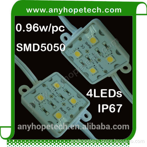 Warm White high output 4LEDs 0.96w per pc injection led module